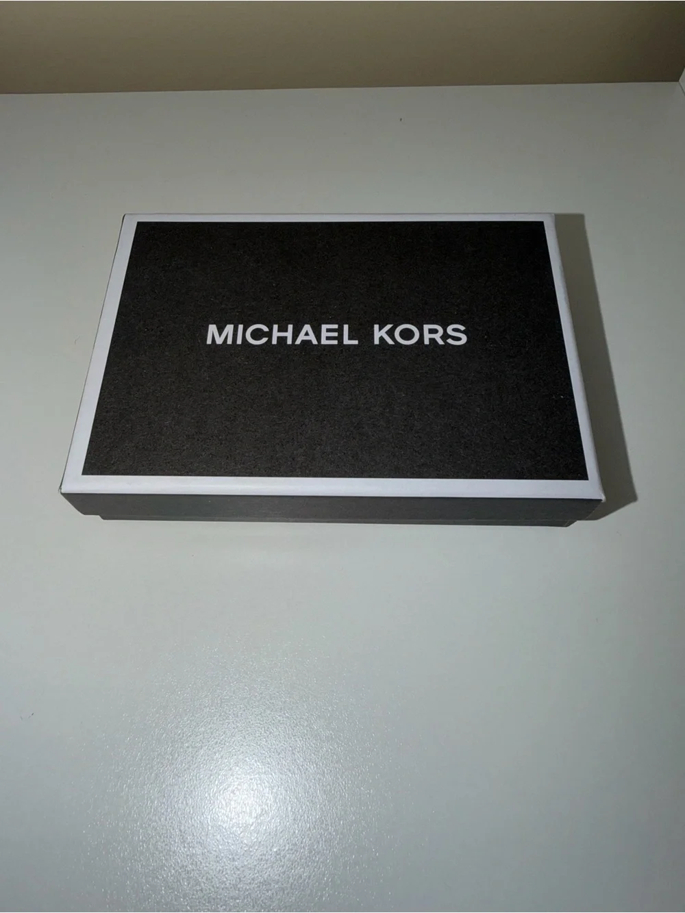 Michael Kors Black Textured Leather Card Case with Money Clip